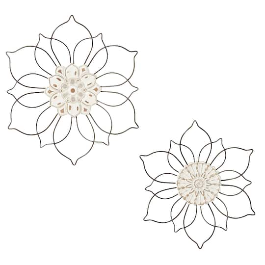 Black Traditional Metal Wall Décor Set